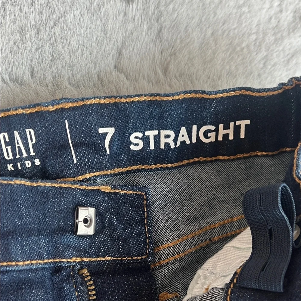GAP Dark Blue Straight Leg Jeans - Picture 2 of 7